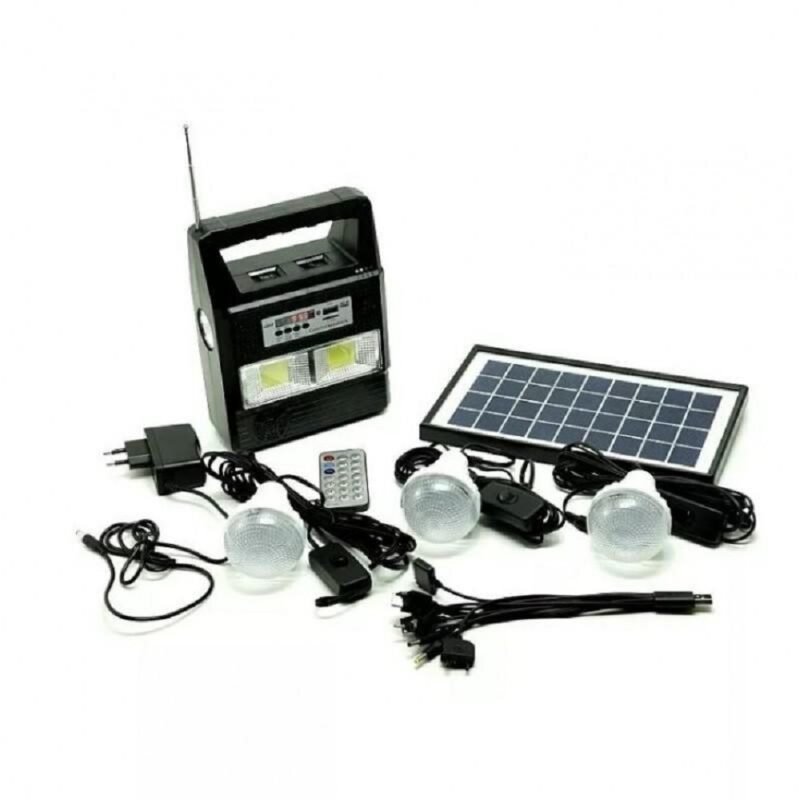 Ηλιακό Πακέτο Φωτισμού Πάνελ Με 3 λάμπες