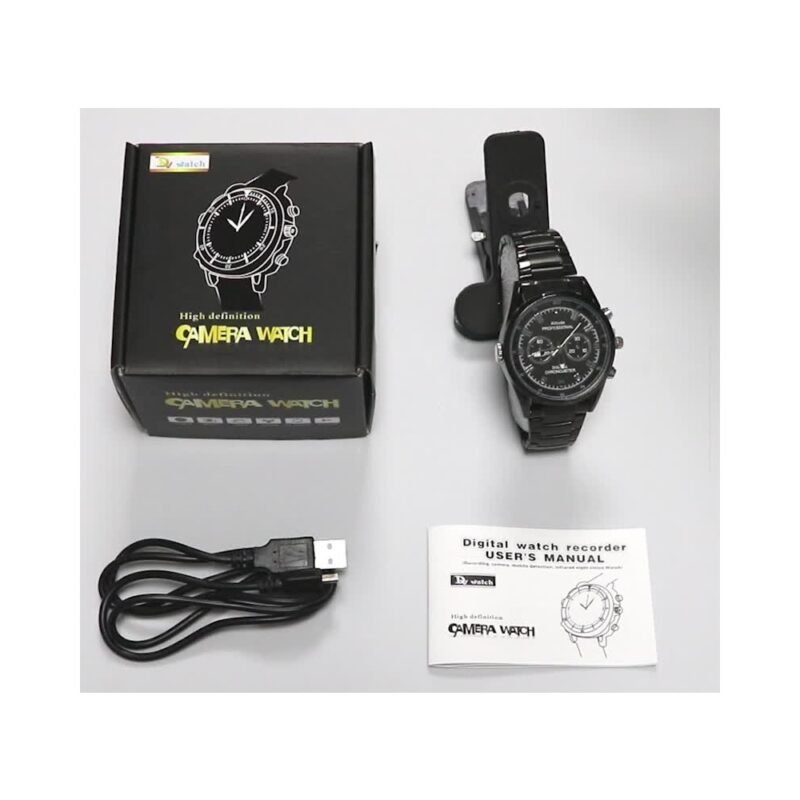 Ρολόι Χειρός με Κρυφή Κάμερα Επαναφορτιζόμενο